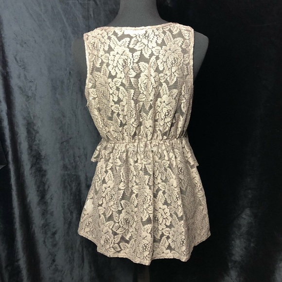 light brown lace shirt - Picture 2 of 2